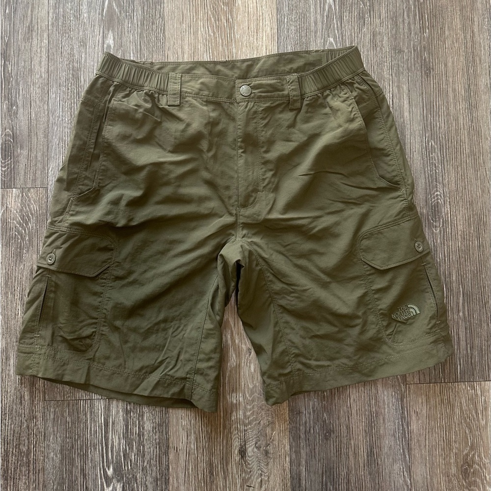 The North Face Olive Green Cargo Shorts Mens